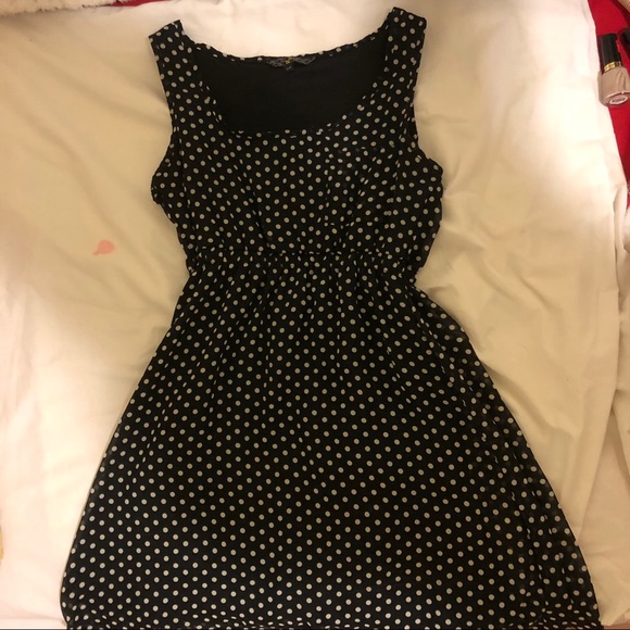Cute black and white polka dot dress!